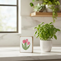 Tulips Block Sign
