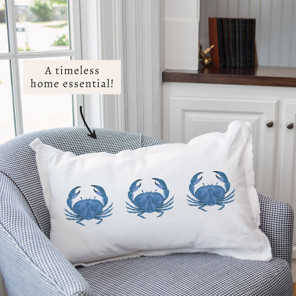 Blue Crab Pillow