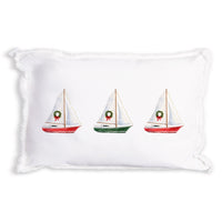 Sailboat Wreath Pillow