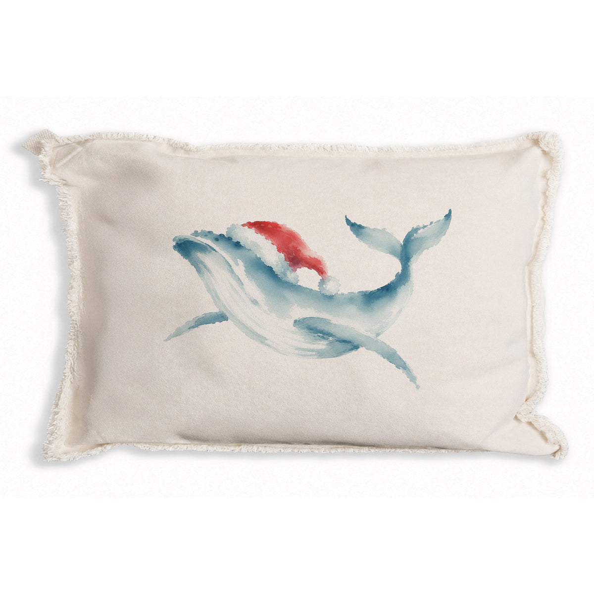 Holiday Whale Pillow