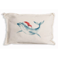 Holiday Whale Pillow