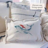 Holiday Whale Pillow