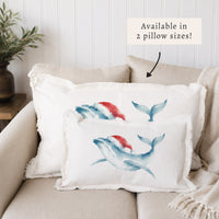 Holiday Whale Pillow