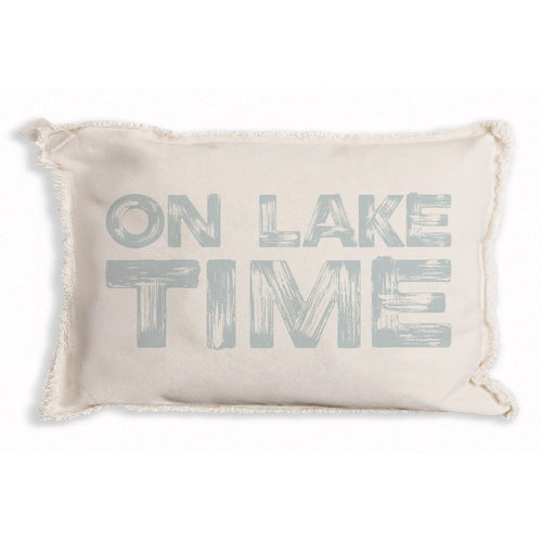 On Lake Time Pillow