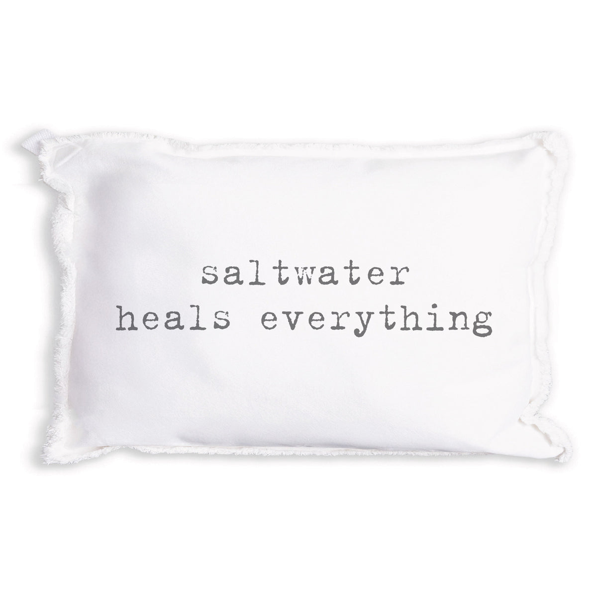 Saltwater Heals Everything Pillow