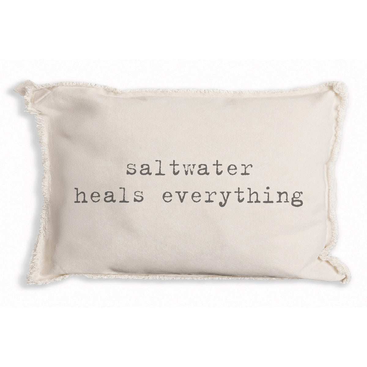 Saltwater Heals Everything Pillow