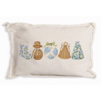 Holiday Hydrangea Icons Pillow