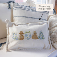 Holiday Hydrangea Icons Pillow