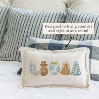 Holiday Hydrangea Icons Pillow