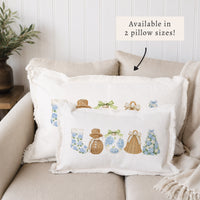 Holiday Hydrangea Icons Pillow