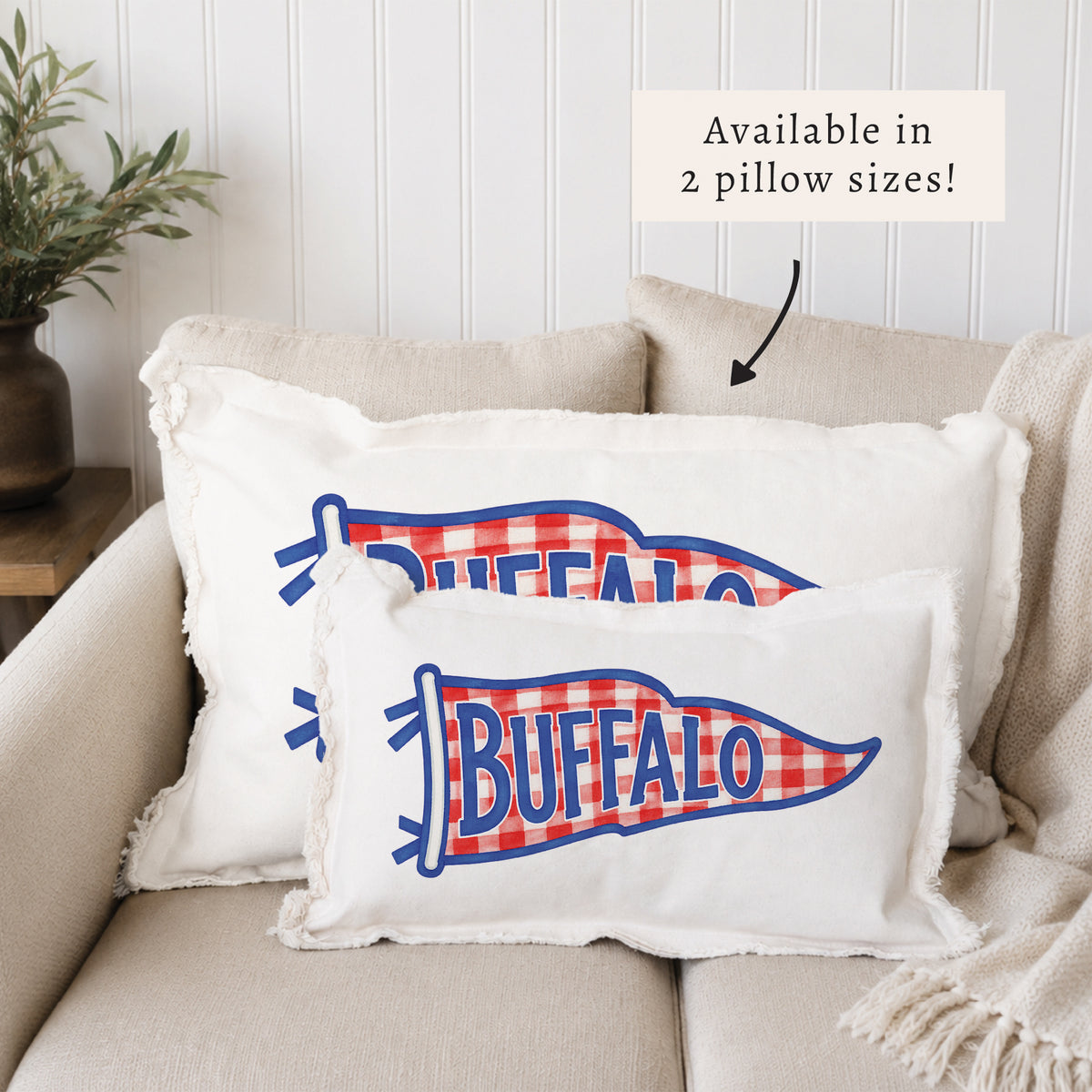 Buffalo Banner Pillow