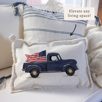 Flag Truck Pillow