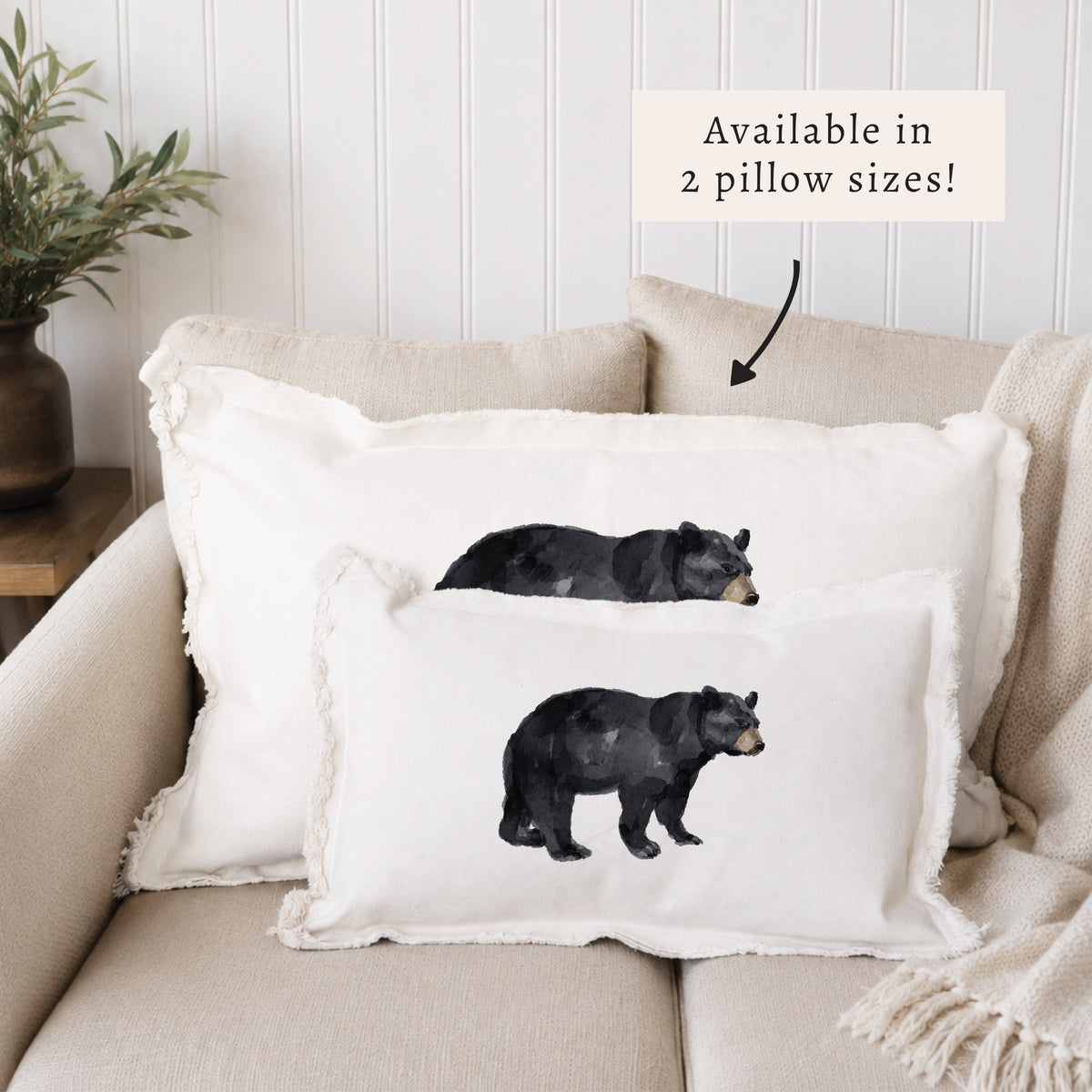 Black Bear Pillow