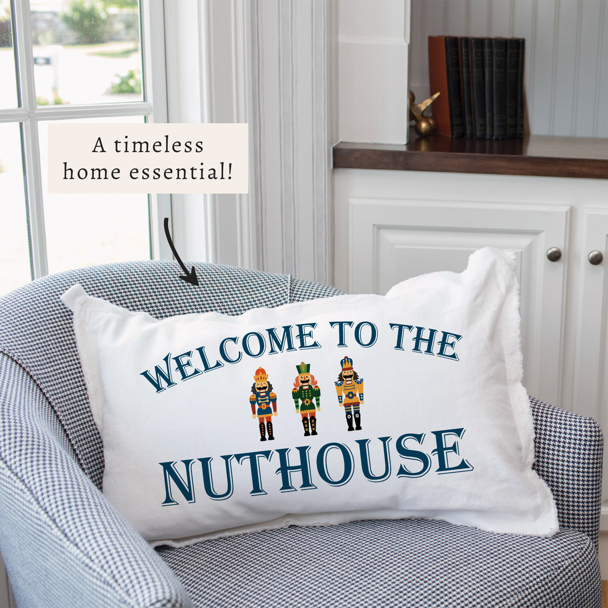 Welcome To the Nuthouse Pillow