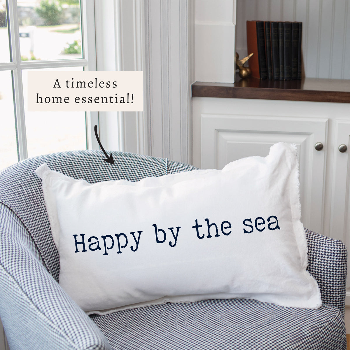 Happy By The Sea Pillow