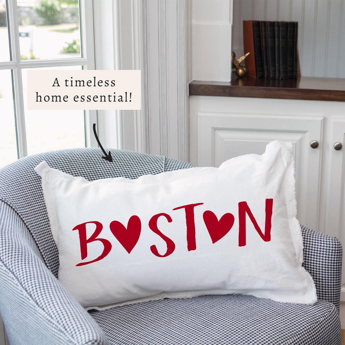 Boston Heart Pillow