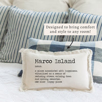 Happy Place Definition Personalized Lumbar Pillow