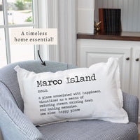 Happy Place Definition Personalized Pillow