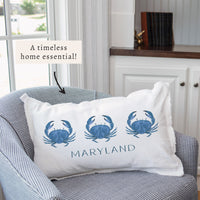 Blue Crab Personalized Pillow