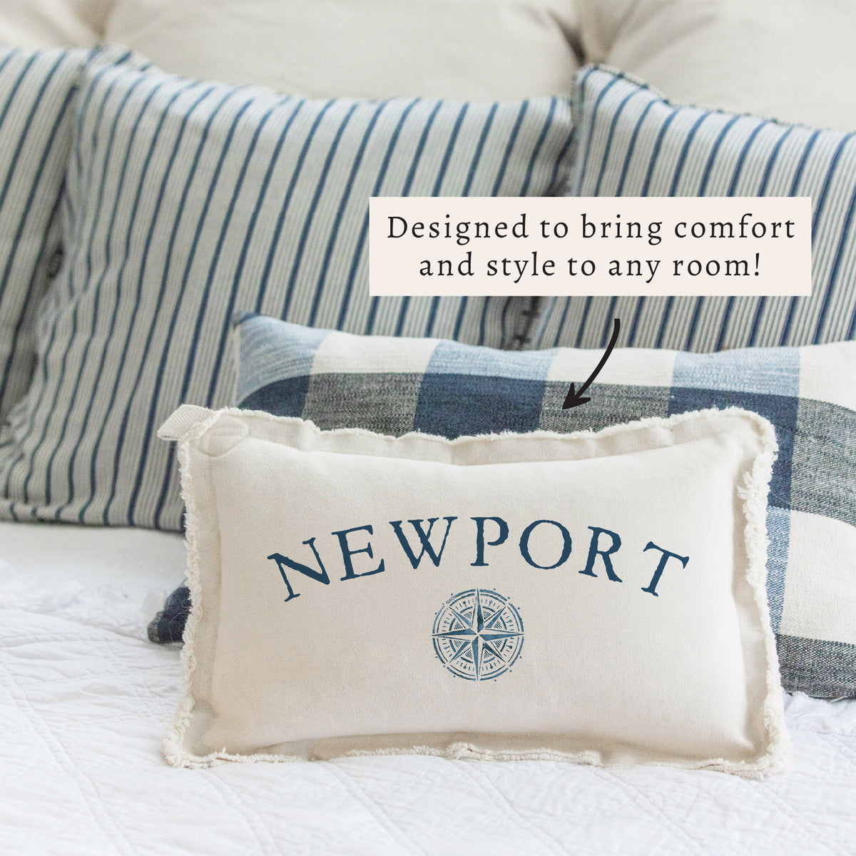 Compass Personalized Pillow