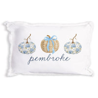 Coastal Pumpkins Personalized Pillows