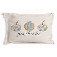 Coastal Pumpkins Personalized Pillows