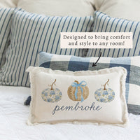 Coastal Pumpkins Personalized Pillows