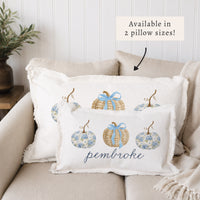 Coastal Pumpkins Personalized Pillows