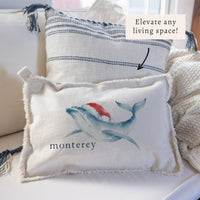 Holiday Whale Personalized Pillow