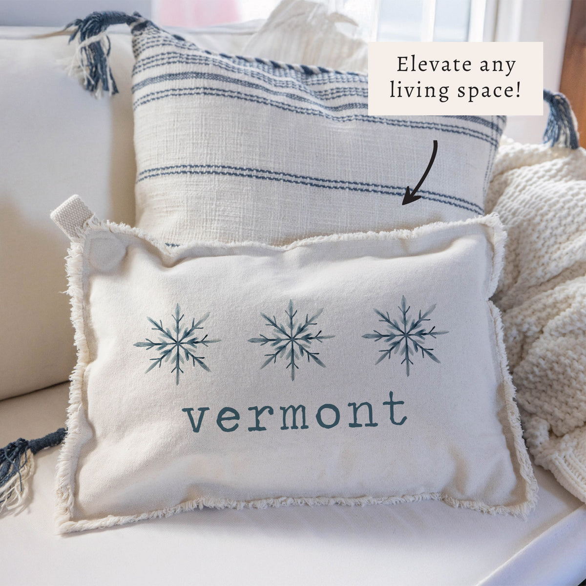 Snowflake Personalized Pillow