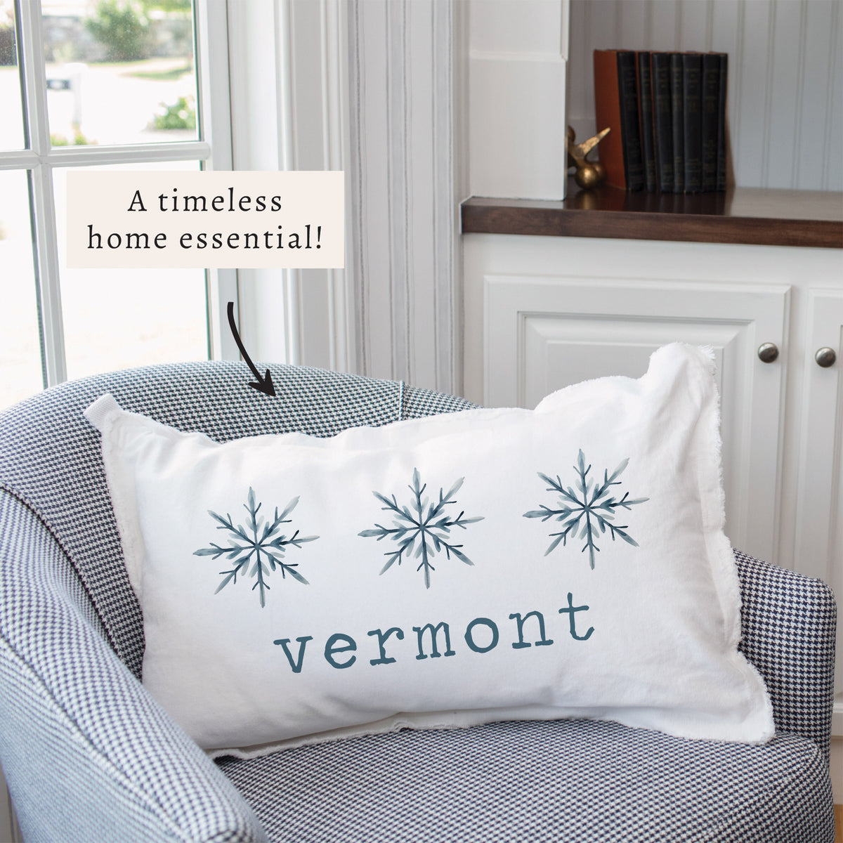 Snowflake Personalized Pillow