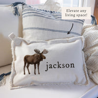 Moose Personalized Pillow
