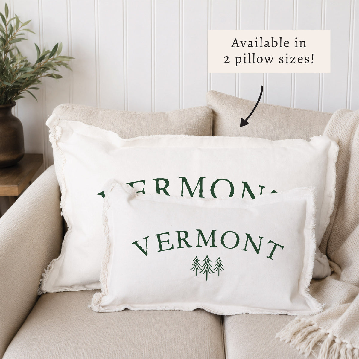 Personalize Pine Pillow