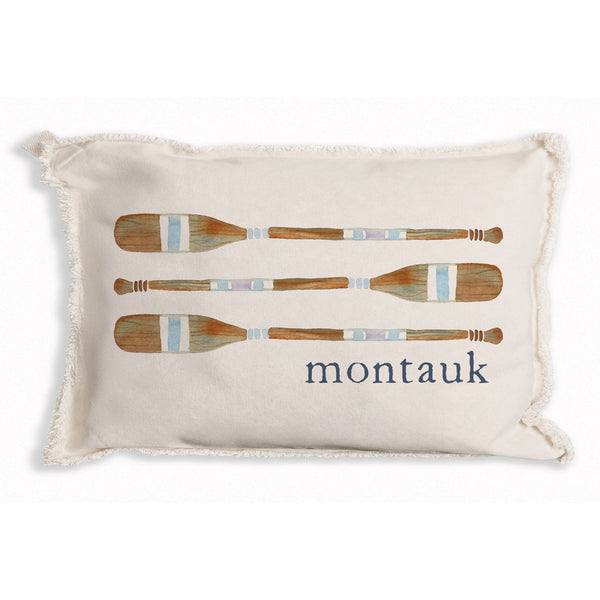 Striped Oars Personalized Pillow