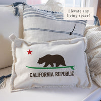 Cali Surf Bear Pillow