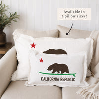 Cali Surf Bear Pillow