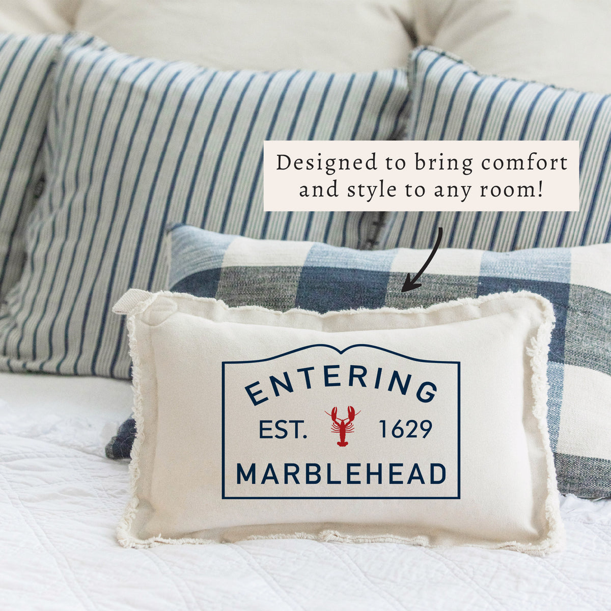 Lobster Entering Personalized Pillow