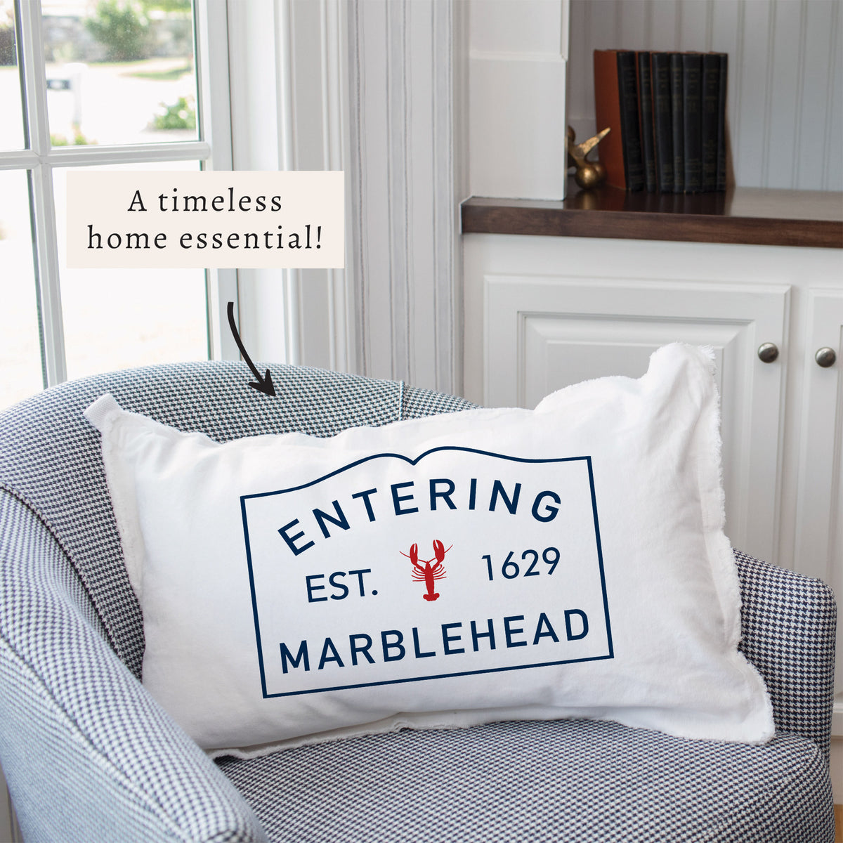 Lobster Entering Personalized Pillow
