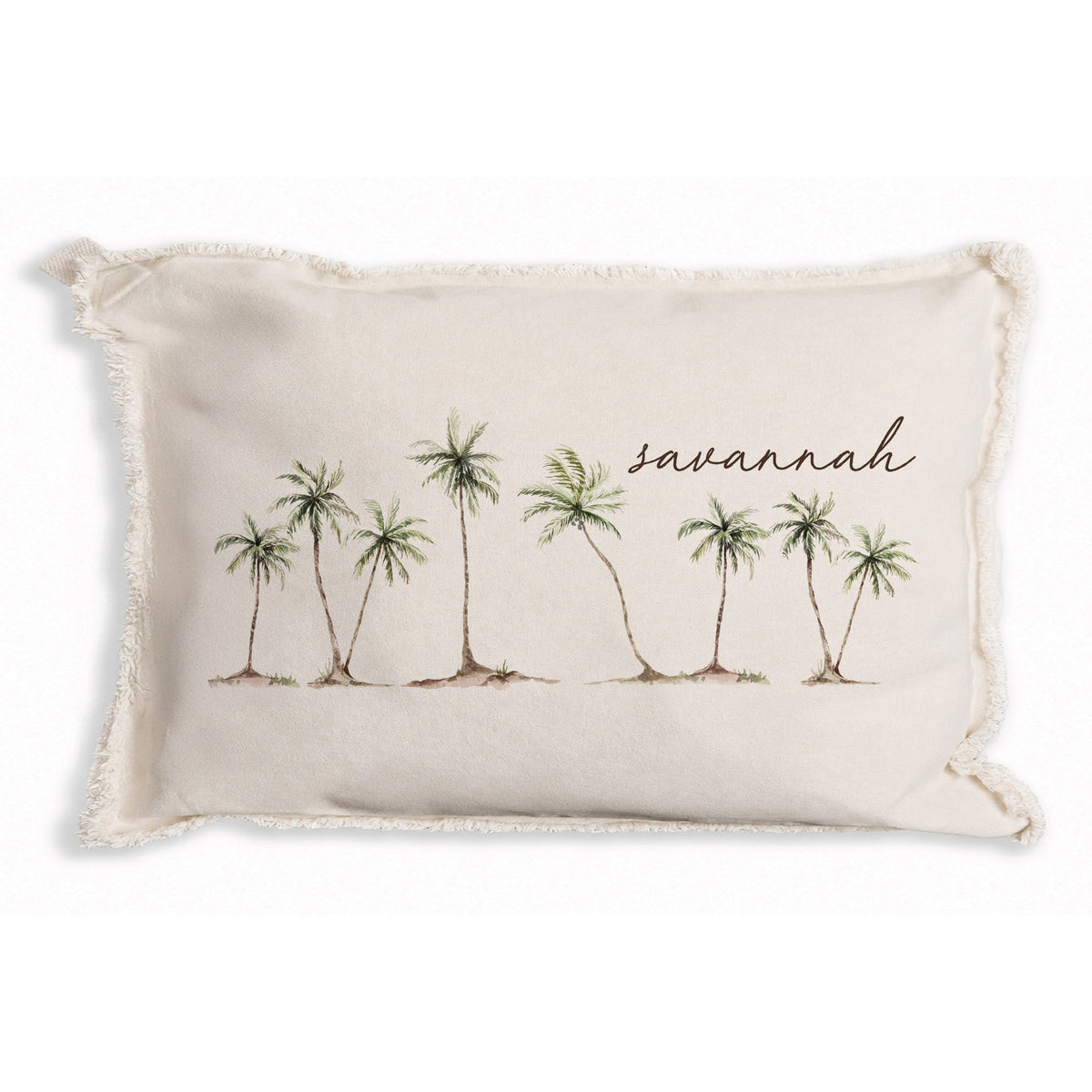 Palm Trees Personalized Pillow