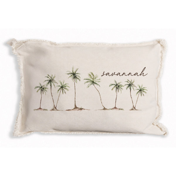Palm Trees Personalized Pillow