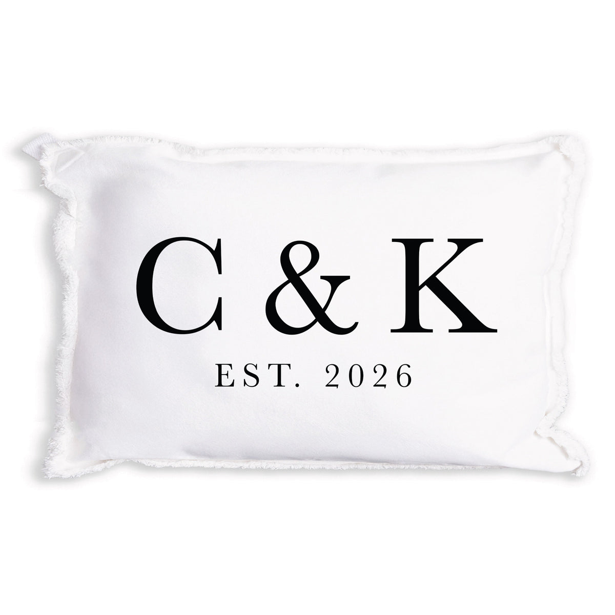Initials Established Personalized Pillow