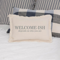 Welcome-ish Lumbar Pillow