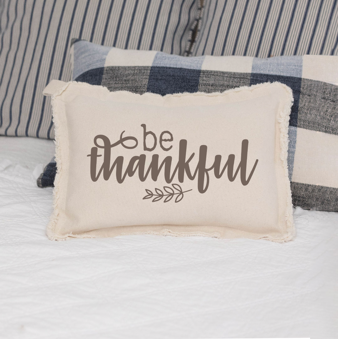 Be Thankful Lumbar Pillow