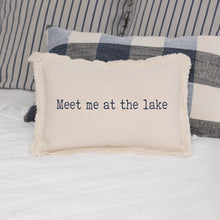 Load image into Gallery viewer, Meet Me at the Lake Lumbar Pillow
