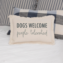 Load image into Gallery viewer, Dogs Welcome Lumbar Pillow
