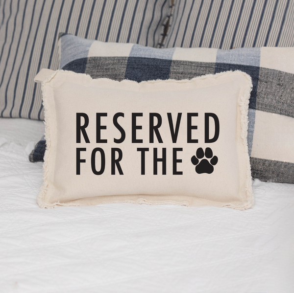 Reserved For The Paw Lumbar Pillow