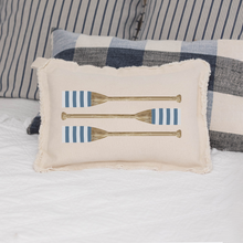 Load image into Gallery viewer, Striped Oars Lumbar Pillow
