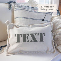 Stencil Personalized Pillow
