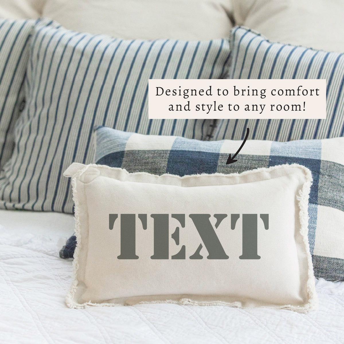 Stencil Personalized Pillow