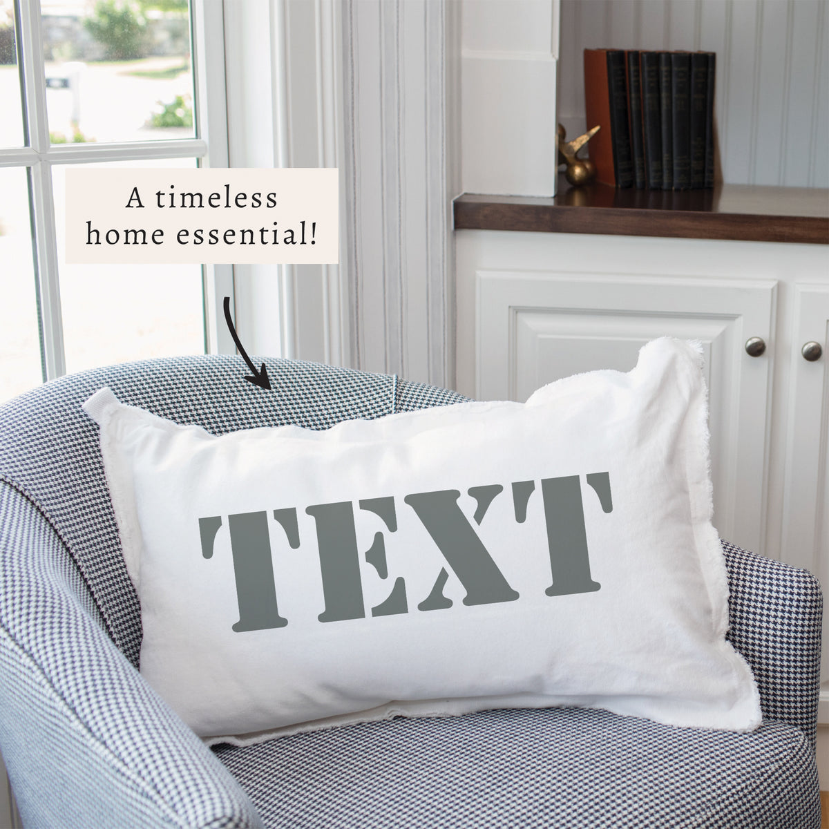 Stencil Personalized Pillow